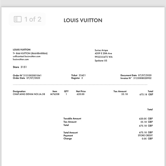 Louis Vuitton Monogram Denim Bob Hat: Unisex - Picture 10 of 10